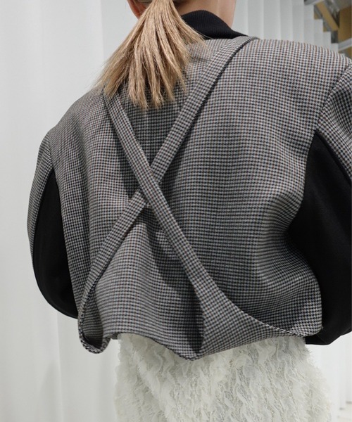 BONBOM×Ameri HOUNDSTOOTH GARTER JACKET新品 BONBOM×Ameri HOUNDSTOOTH GARTER JACKET