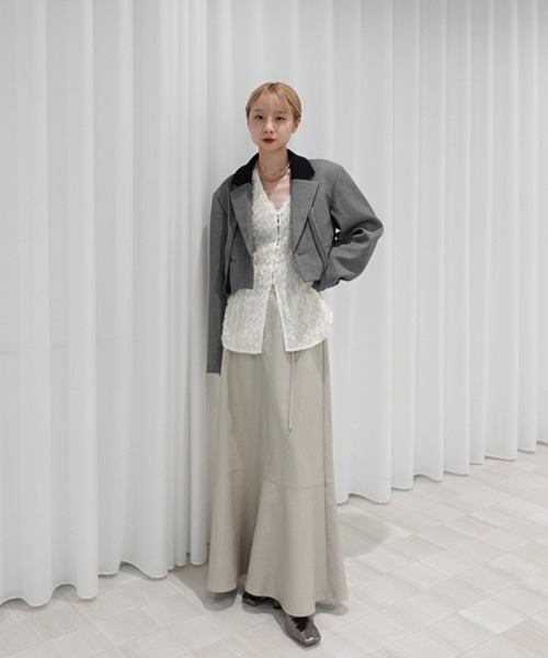 BONBOM（ボンボム）の「BONBOM×Ameri HOUNDSTOOTH GARTER JACKET