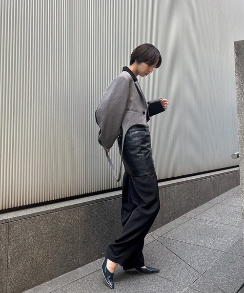 BONBOM（ボンボム）の「BONBOM×Ameri HOUNDSTOOTH GARTER JACKET