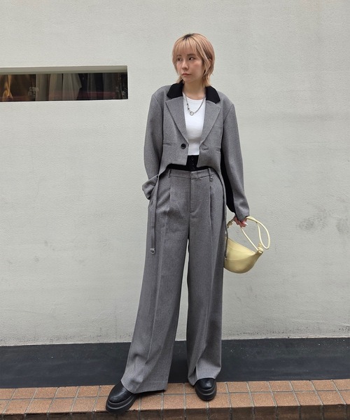 BONBOM×Ameri HOUNDSTOOTH GARTER JACKET BONBOM×Ameri HOUNDSTOOTH