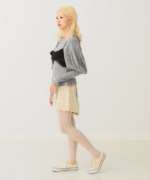 BEAMS COUTURE(ビームスクチュール)の「アイレット ニット ショートパンツ(その他パンツ・レディース・ブラウン系その他3/オフホワイト・ONE SIZE)」の9枚目の写真