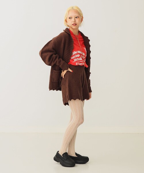 BEAMS COUTURE(ビームスクチュール)の「アイレット ニット ショートパンツ(その他パンツ・レディース・ブラウン系その他3/オフホワイト・ONE SIZE)」の14枚目の写真