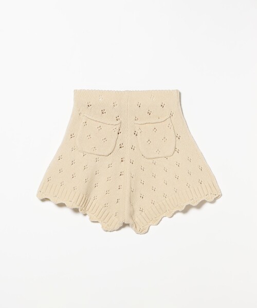 BEAMS COUTURE(ビームスクチュール)の「アイレット ニット ショートパンツ(その他パンツ・レディース・ブラウン系その他3/オフホワイト・ONE SIZE)」の22枚目の写真