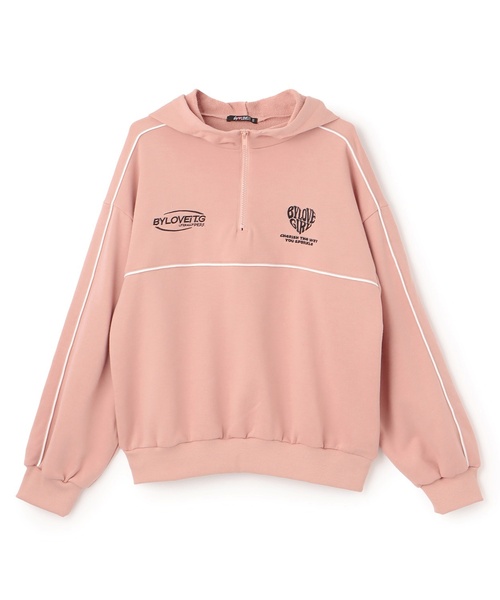 by LOVEiT（バイラビット）の「パイピングゲームフーディ（パーカー・キッズ・グリーン/ホワイト系その他/ピンク・150cm/160cm/120cm/140cm/130cm）」の8枚目の写真