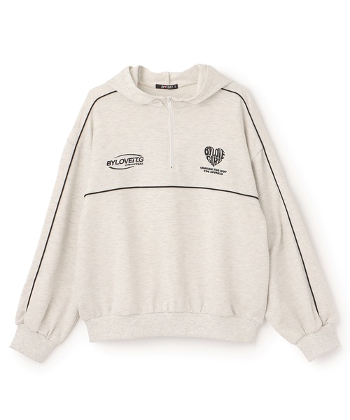 by LOVEiT（バイラビット）の「パイピングゲームフーディ（パーカー・キッズ・グリーン/ホワイト系その他/ピンク・150cm/160cm/120cm/140cm/130cm）」の9枚目の写真