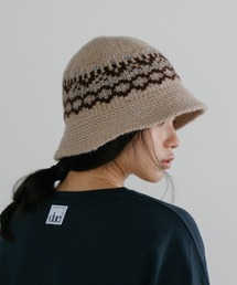 duei（デュイ）の「ジャガードニットバケットハット（ハット）」