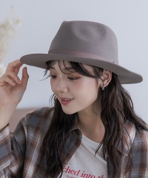 polcadot | ストレートロングブリム フェルト中折れ ユニセックス(ハット)