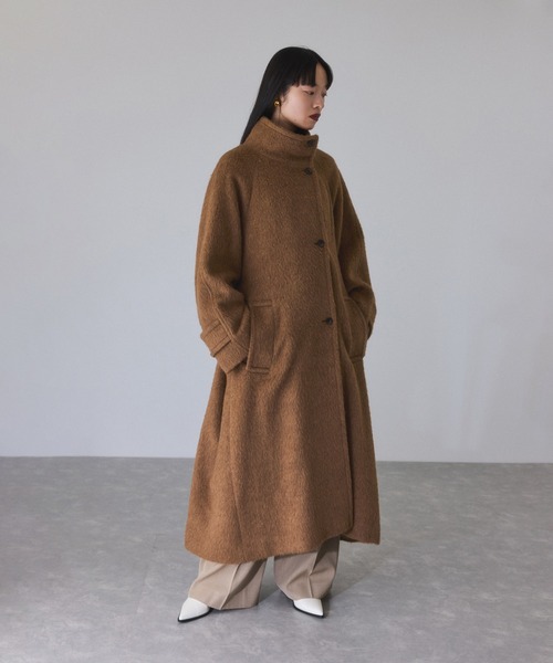 スタンドカラーマキシコート（ステンカラーコート）｜ADAM ET ROPE