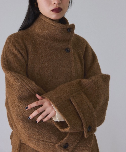 スタンドカラーマキシコート（ステンカラーコート）｜ADAM ET ROPE