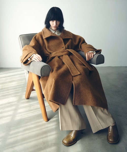 スタンドカラーマキシコート（ステンカラーコート）｜ADAM ET ROPE