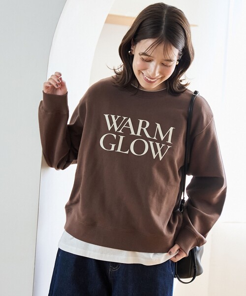 coen(コーエン)の「フロッキーロゴプリント裏毛スウェット(スウェット・レディース・ナチュラル/ダークグレー/ピンク/ブラウン・L/M)」の15枚目の写真
