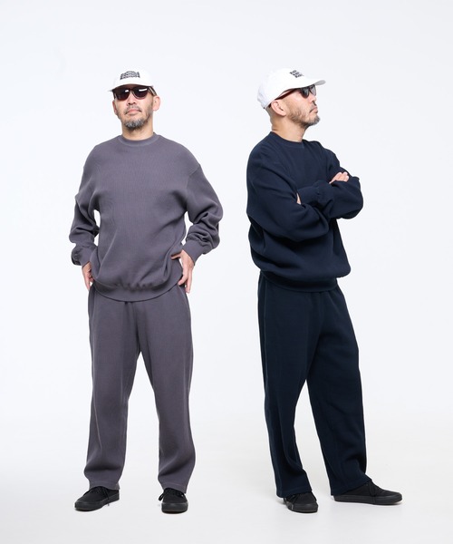 FRUIT OF THE LOOM(フルーツオブザルーム)の「金子恵治 THERMAL PANTS / サーマル / ヴィンテージ / イージーパンツ / ワンマイルウェア / セットアップ / オリジナルパッケージ(その他パンツ・メンズ・ネイビー/チャコールグレー・L/XL/M)」の6枚目の写真