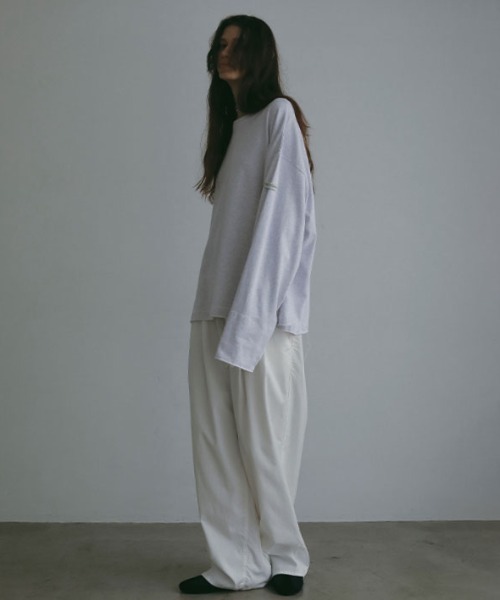 ETRE TOKYO カットオフカフスロンTee ブルー ETRE TOKYO - カットオフカフスロンTee (BLUE) | ADDICT WEB SHOP