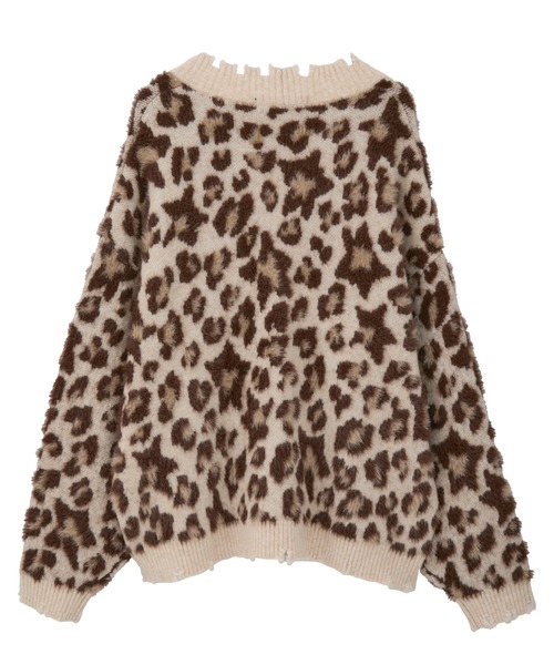 Candy Stripper（キャンディストリッパー）の「FLUFFY STAR LEOPARD KNIT カーディガン（カーディガン/ボレロ・レディース・アイボリー/ラベンダー/ヘザーグレー・FREE）」の20枚目の写真