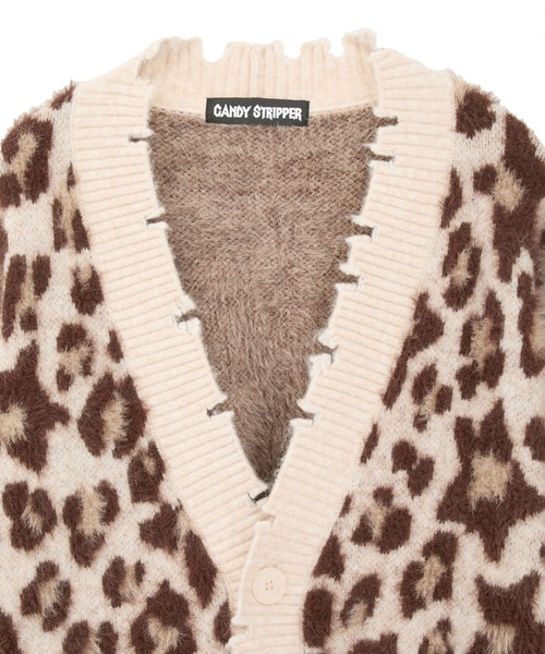 Candy Stripper（キャンディストリッパー）の「FLUFFY STAR LEOPARD KNIT カーディガン（カーディガン/ボレロ・レディース・アイボリー/ラベンダー/ヘザーグレー・FREE）」の21枚目の写真