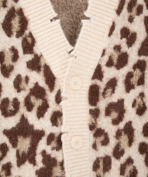Candy Stripper（キャンディストリッパー）の「FLUFFY STAR LEOPARD KNIT カーディガン（カーディガン/ボレロ・レディース・アイボリー/ラベンダー/ヘザーグレー・FREE）」の22枚目の写真