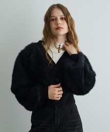 フェイクファーカーディガンジャケット / Faux Fur Cardigan Jacket