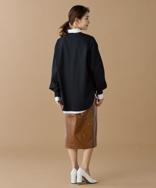 LACOSTE バルーンスリーブ サイドスリット オーバーサイズTシャツ セール】【オンライン限定】LACOSTE バルーンスリーブ サイドスリット