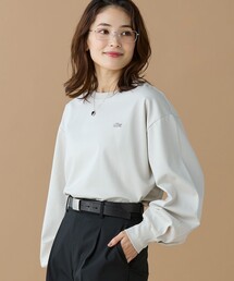 LACOSTE | 【オンライン限定】LACOSTE バルーンスリーブ サイドスリット オーバーサイズTシャツ(Tシャツ/カットソー)