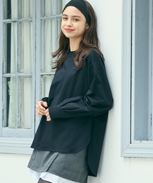 LACOSTE（ラコステ）の「【オンライン限定】LACOSTE バルーンスリーブ サイドスリット オーバーサイズTシャツ（Tシャツ/カットソー）」