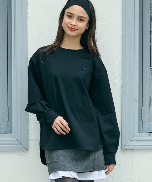 オンライン限定】LACOSTE バルーンスリーブ サイドスリット オーバー