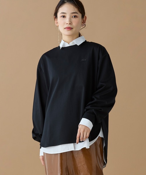 オンライン限定】LACOSTE バルーンスリーブ サイドスリット オーバー