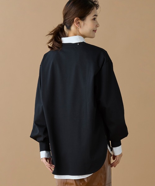 オンライン限定】LACOSTE バルーンスリーブ サイドスリット オーバー