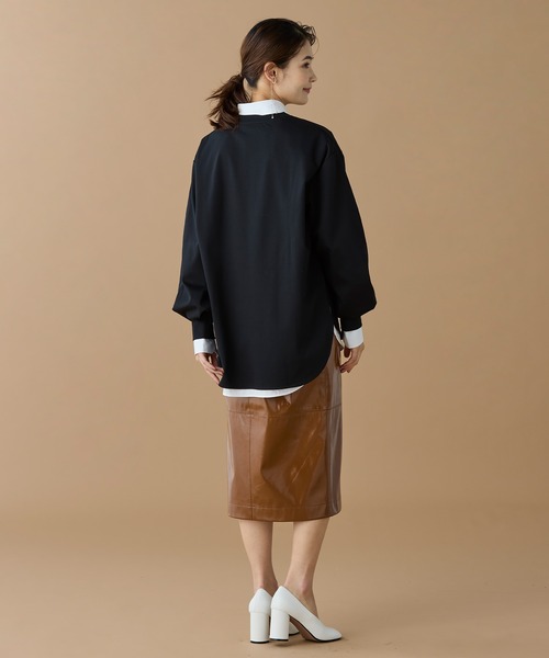 オンライン限定】LACOSTE バルーンスリーブ サイドスリット オーバー