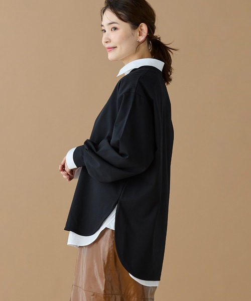 オンライン限定】LACOSTE バルーンスリーブ サイドスリット オーバー