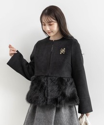 RANDA（ランダ）の「2WAY フェイクファーショートジャケット（ブルゾン）」