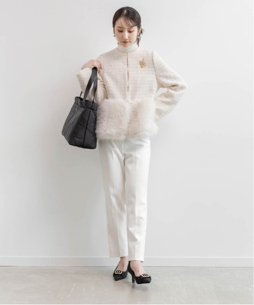 2WAY フェイクファーショートジャケット（ブルゾン）｜RANDA（ランダ