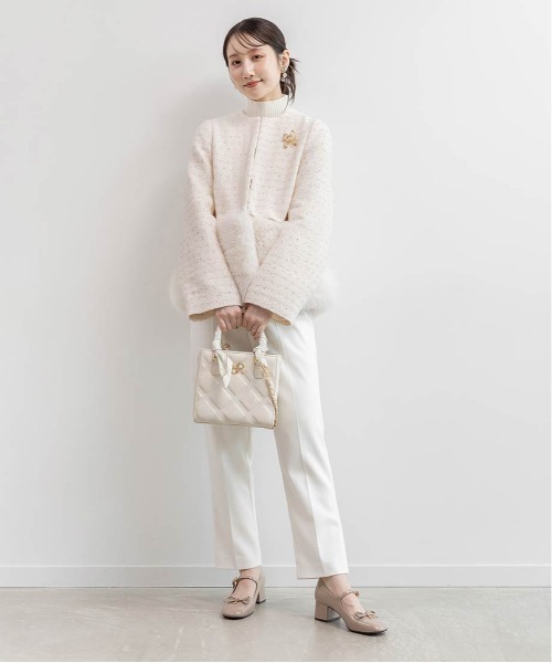 2WAY フェイクファーショートジャケット（ブルゾン）｜RANDA