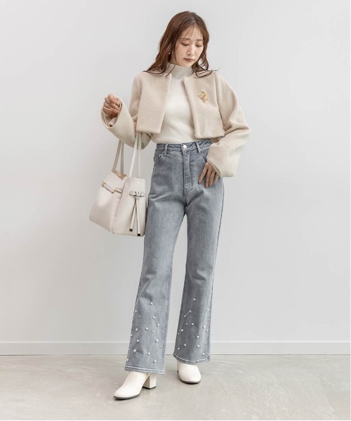 RANDA ランダ 2WAY フェイクファー ショート ジャケット 2WAY フェイクファーショートジャケットRANDA公式サイト