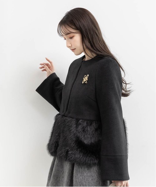 RANDA(ランダ)の「2WAY フェイクファーショートジャケット(ブルゾン・レディース・ホワイト系その他/ベージュ・0/1)」の19枚目の写真