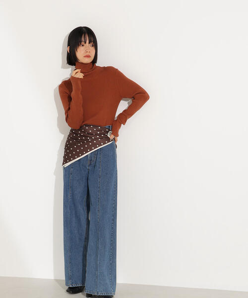 ベーシックタートルネックニット（ニット/セーター）｜N.（N. Natural