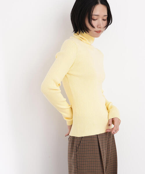 N.（N. Natural Beauty Basic）（エヌエヌナチュラルビューティーベーシック）の「ベーシックタートルネックニット（ニット/セーター・レディース・キャメル/イエロー/ターコイズブルー/オフホワイト・MEDIUM）」の13枚目の写真