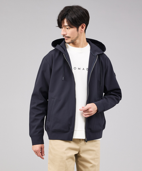 ABAHOUSE GRAY（アバハウスグレイ）の「【SMART CLOSET】ハイゲージ ポンチ ジップパーカー / セットアップ対応（パーカー・メンズ・ブラック/モカ/ネイビー・46/48/50）」の3枚目の写真