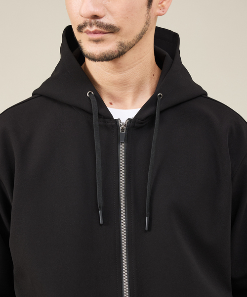 ABAHOUSE GRAY（アバハウスグレイ）の「【SMART CLOSET】ハイゲージ ポンチ ジップパーカー / セットアップ対応（パーカー・メンズ・ブラック/モカ/ネイビー・46/48/50）」の7枚目の写真