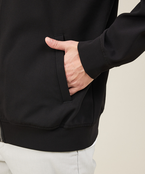 ABAHOUSE GRAY（アバハウスグレイ）の「【SMART CLOSET】ハイゲージ ポンチ ジップパーカー / セットアップ対応（パーカー・メンズ・ブラック/モカ/ネイビー・46/48/50）」の9枚目の写真