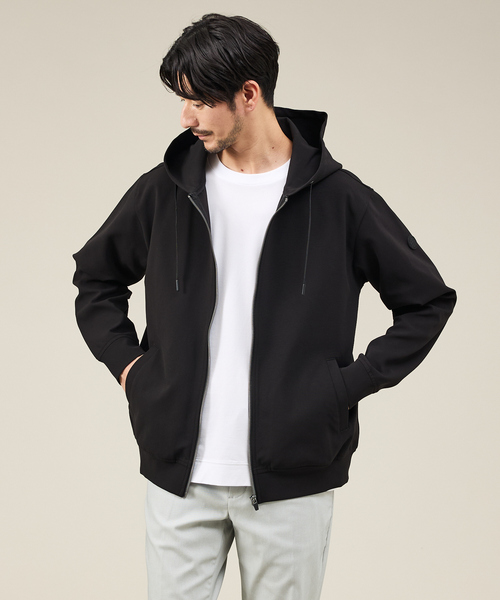 ABAHOUSE GRAY（アバハウスグレイ）の「【SMART CLOSET】ハイゲージ ポンチ ジップパーカー / セットアップ対応（パーカー・メンズ・ブラック/モカ/ネイビー・46/48/50）」の13枚目の写真