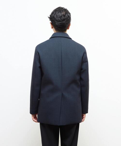 MEN'S MELROSE(メンズメルローズ)の「ウレタンボンディングバルカラーコート | 防風(ステンカラーコート・メンズ・ネイビー/チャコールグレー・2/3/4/5)」の5枚目の写真