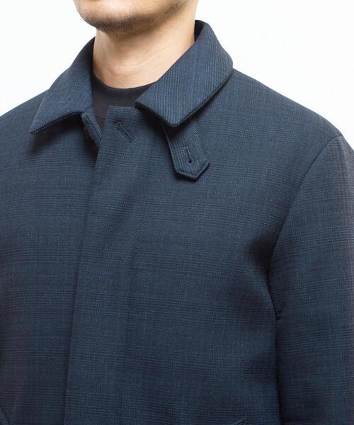 MEN'S MELROSE(メンズメルローズ)の「ウレタンボンディングバルカラーコート | 防風(ステンカラーコート・メンズ・ネイビー/チャコールグレー・2/3/4/5)」の7枚目の写真