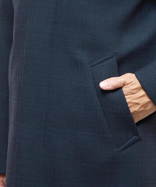 MEN'S MELROSE(メンズメルローズ)の「ウレタンボンディングバルカラーコート | 防風(ステンカラーコート・メンズ・ネイビー/チャコールグレー・2/3/4/5)」の9枚目の写真