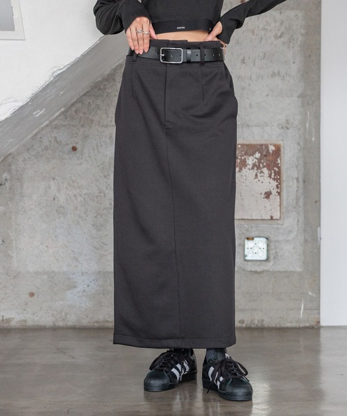 HEREIAM（ヘレイアム）の「【HEREIAM】ハイウエストナロースカート（スカート・レディース・アイボリー/ブラック・SMALL/MEDIUM）」の6枚目の写真