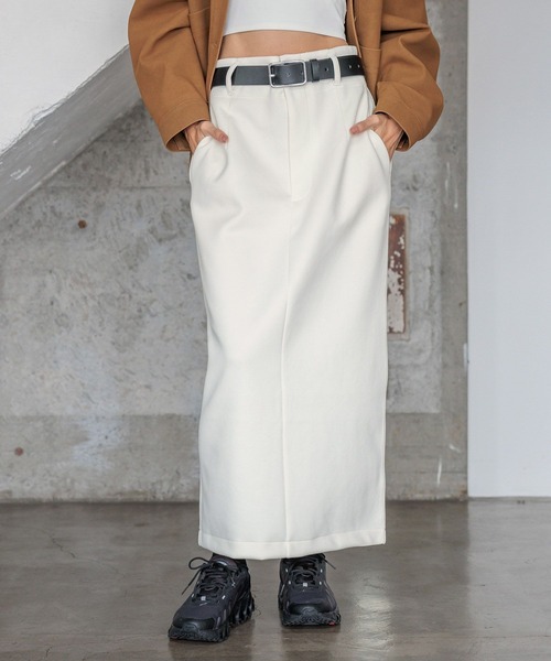 HEREIAM（ヘレイアム）の「【HEREIAM】ハイウエストナロースカート（スカート・レディース・アイボリー/ブラック・SMALL/MEDIUM）」の11枚目の写真