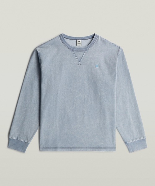 G-STAR（ジースター）の「WASHED SWEATER/ヴィンテージライクウォッシュド加工オーバーダイオーバーサイズスウェット/トレーナー（スウェット・メンズ・ブラウン系その他/ブラック系その他/ブルー系その他・X-SMALL/SMALL/MEDIUM/LARGE/X-LARGE）」の18枚目の写真