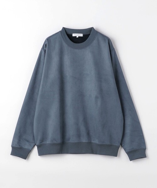 セール】裏起毛 スエードライク リラックス クルーネック スウェット