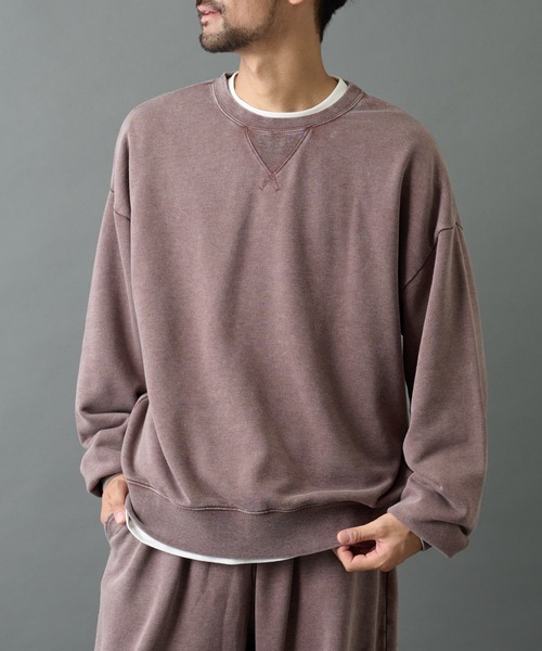 COLONY 2139（コロニートゥーワンスリーナイン）の「パウダー加工スウェットクルーネック（スウェット・メンズ・バーガンディー/ブラック/グレー・LARGE/MEDIUM）」の11枚目の写真