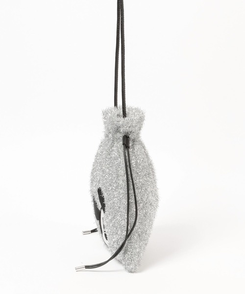 Disney(ディズニー)の「【MICKEY(ミッキー)】ラメ巾着ショルダー(ショルダーバッグ・レディース・ベージュ/シルバー・FREE)」の7枚目の写真