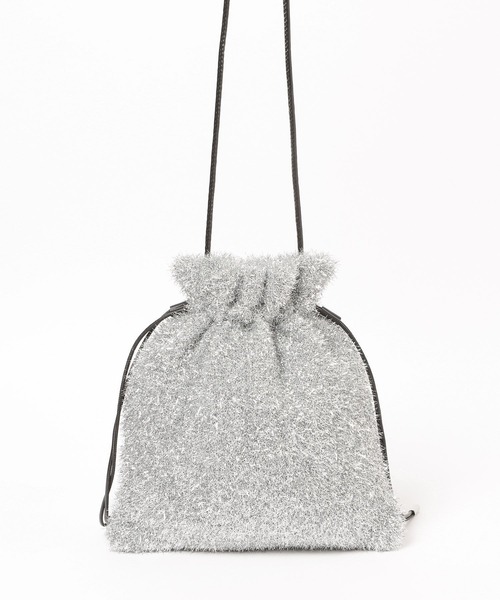 Disney(ディズニー)の「【MICKEY(ミッキー)】ラメ巾着ショルダー(ショルダーバッグ・レディース・ベージュ/シルバー・FREE)」の8枚目の写真